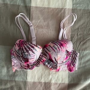Pink brand Tropical lacy bra